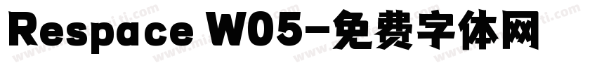 Respace W05字体转换
